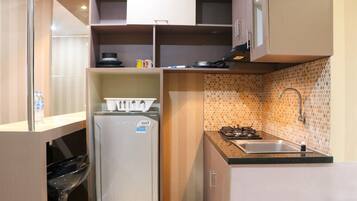 Lejlighed | Privat køkken | Køleskab/fryser i fuld størrelse, kogeplade