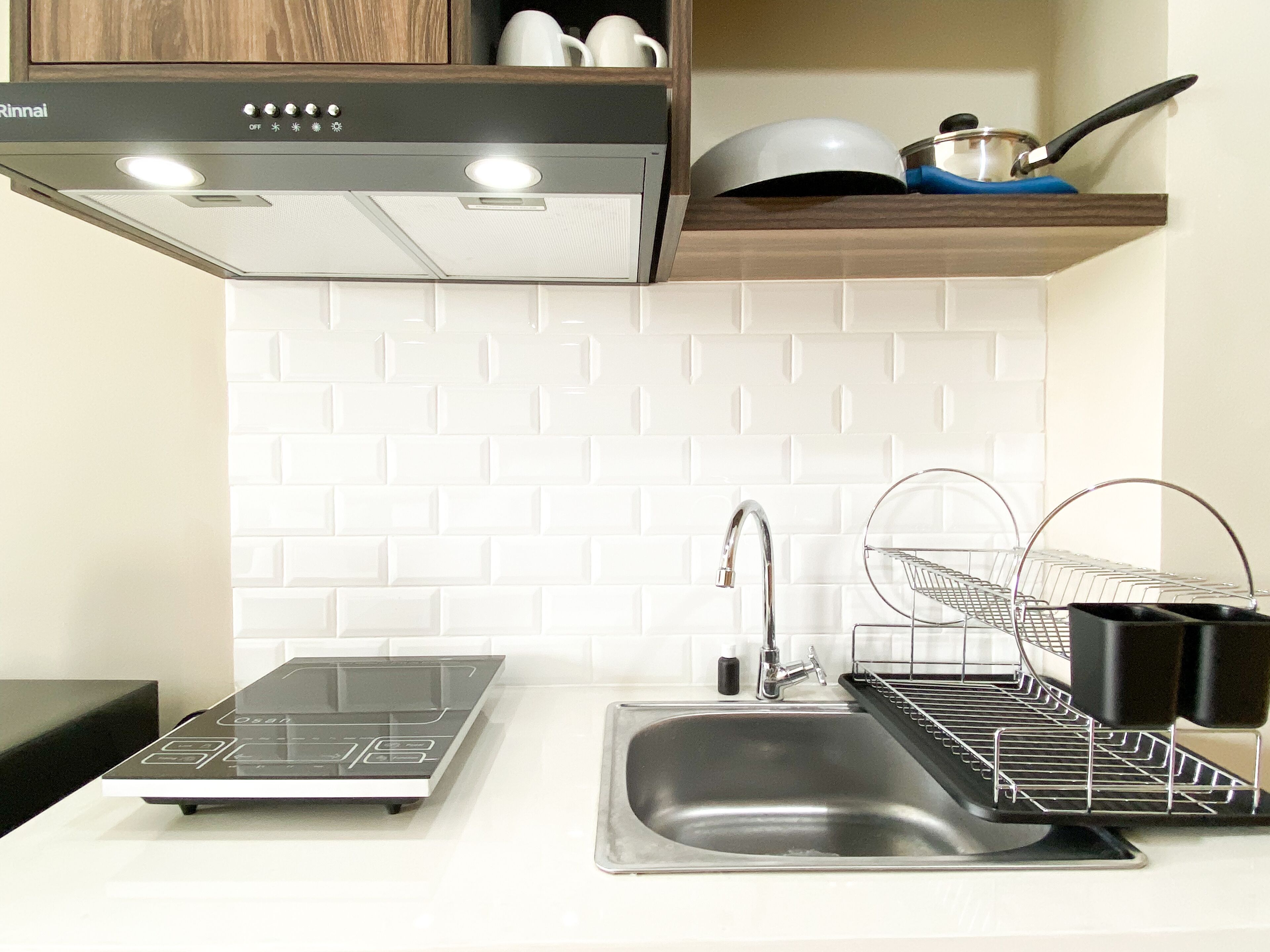 Estúdio | Cozinha privada | Geladeira grande, cooktop