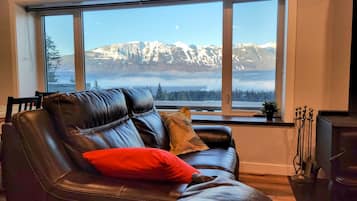 TV, fireplace, stereo