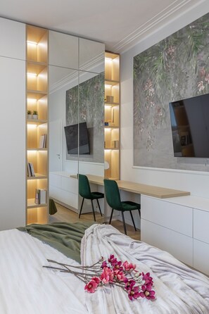 Departamento de diseñador | 2 habitaciones y sábanas de algodón egipcio 