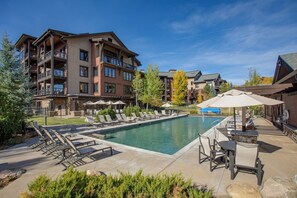A heated pool