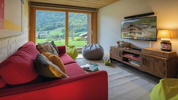 TV, fireplace, video games, stereo