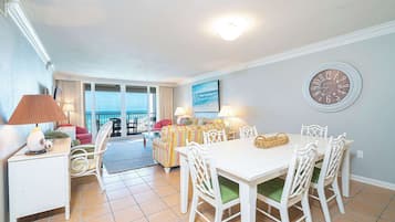 Condo, Multiple Beds, Balcony, Ocean View (Beachfront Bliss at Shoreline Towers ) | Dining