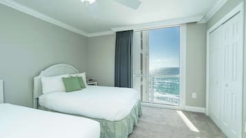 Condo, Multiple Beds, Balcony, Ocean View (Beachfront Bliss at Shoreline Towers ) | 2 bedrooms, individually decorated, individually furnished, free WiFi