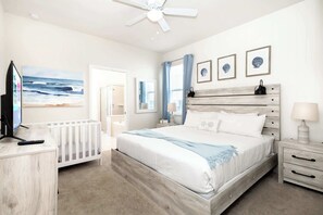 7 bedrooms, individually decorated, individually furnished, bed sheets