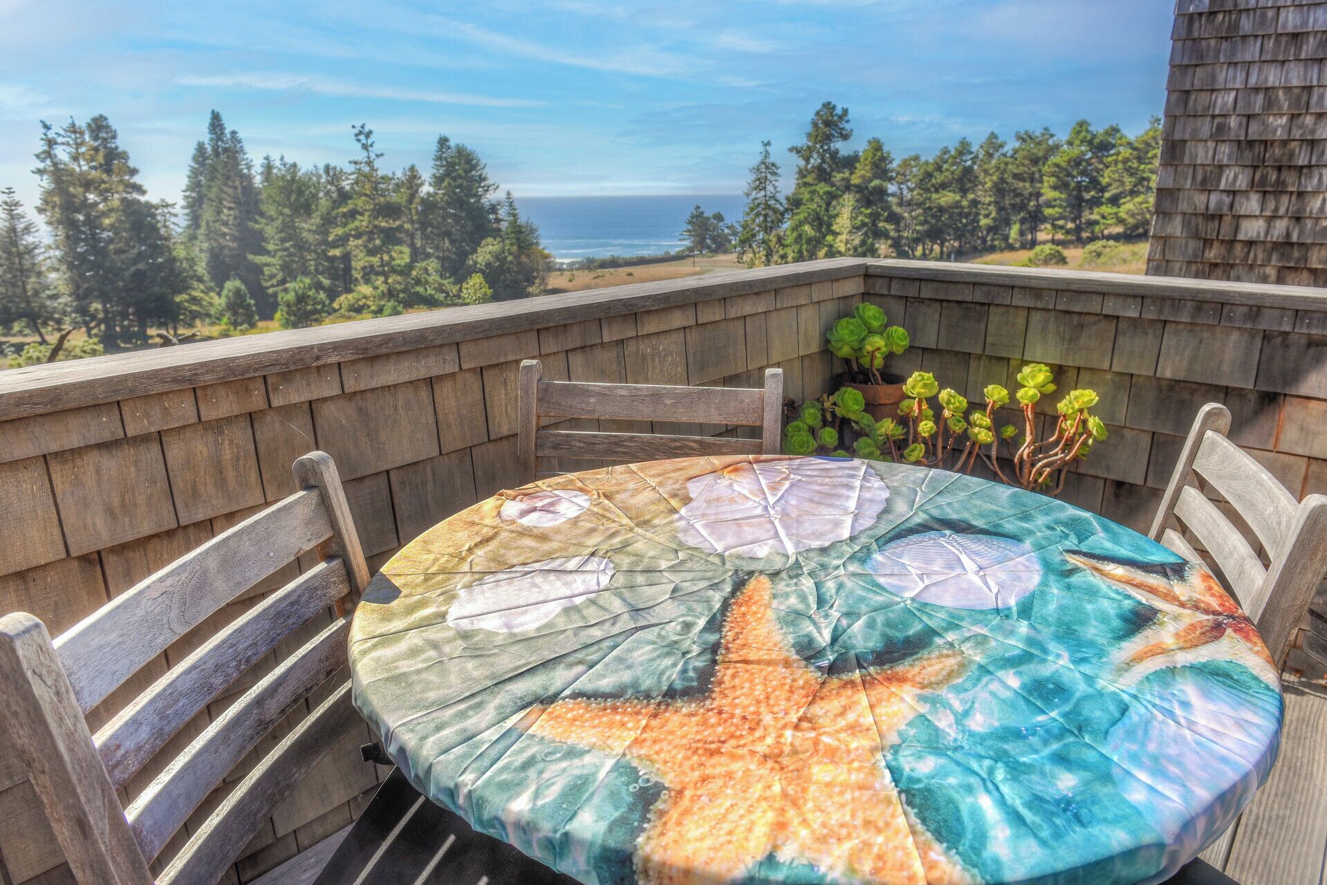 平房, 1 張特大雙人床和 1 張沙發床, 可使用泳池, 海景 | 室外用餐