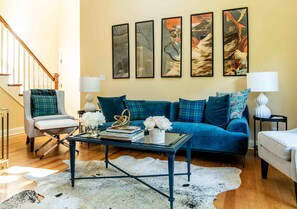 House, Multiple Beds, Patio, Garden View (House of Putt & Plaid) | Living area - Gorgeous 4 BDR Home in Popular Abbey Springs! (Fontana)