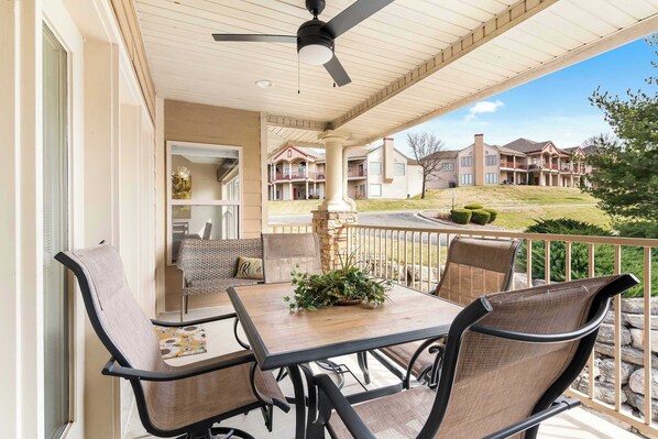 Condo, Multiple Beds, Patio, Garden View (B’Chillin Retreat on Table Rock Lake) | Outdoor dining