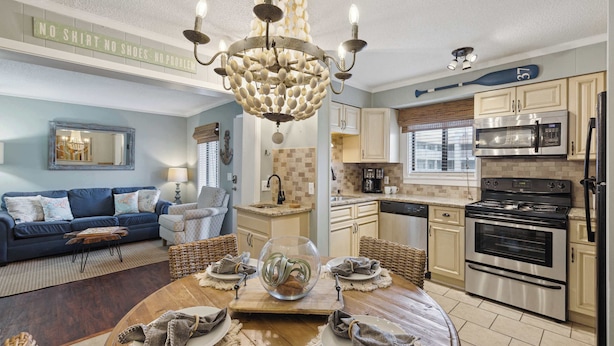 Condo, Multiple Beds, Kitchen (Boat Drinks Bungalow) | Private kitchen - Resort Bungalow Private Boardwalk to the Ocean! (Hilton Head Island)