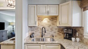 Condo, Multiple Beds, Kitchen (Boat Drinks Bungalow) | Private kitchen - Resort Bungalow Private Boardwalk to the Ocean! (Hilton Head Island)