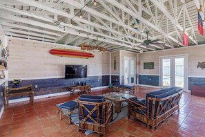Condo, Multiple Beds, Balcony, Partial Ocean View (Beachin Rides) | Game room - Ocean View Optional Golf Cart Sleeps 6 (Port Aransas)