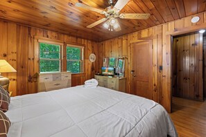 Cabin, Multiple Beds, Patio, Mountain View (Back in Time) | 3 bedrooms, individually decorated, individually furnished, free WiFi - Rustic Lakefront Home w/ Beach! (Sevierville)