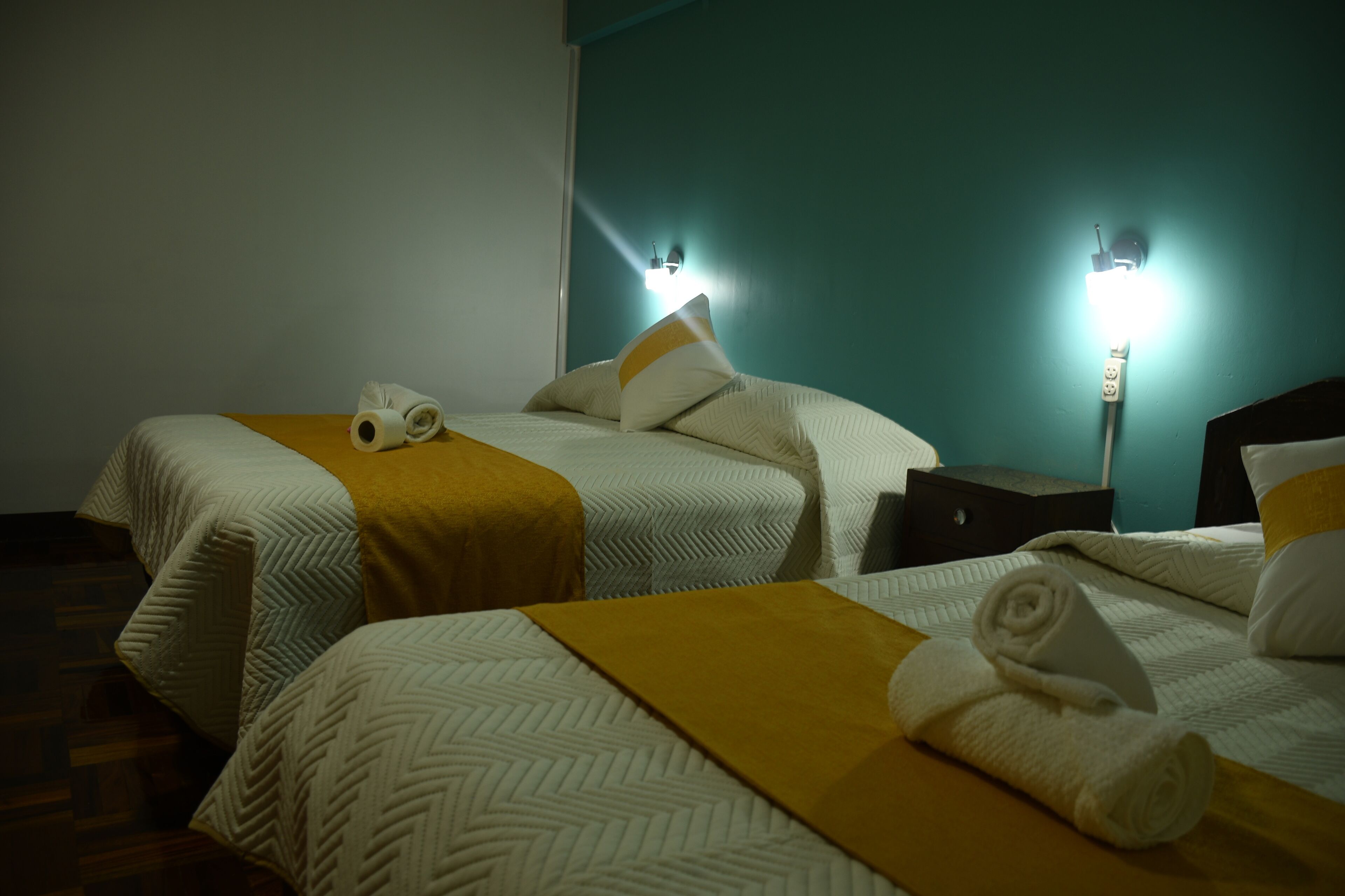 Family Double Room | Down comforters, desk, laptop workspace, free WiFi