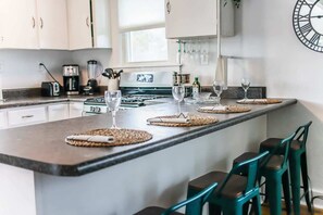 Fridge, microwave, oven, stovetop - Sojourn | Waterfront Beach Oasis (Norfolk)