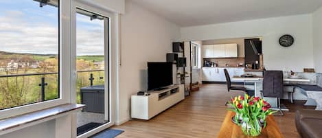 TV, DVD player, stereo