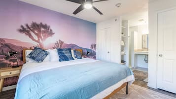 2 bedrooms, iron/ironing board, travel crib, WiFi