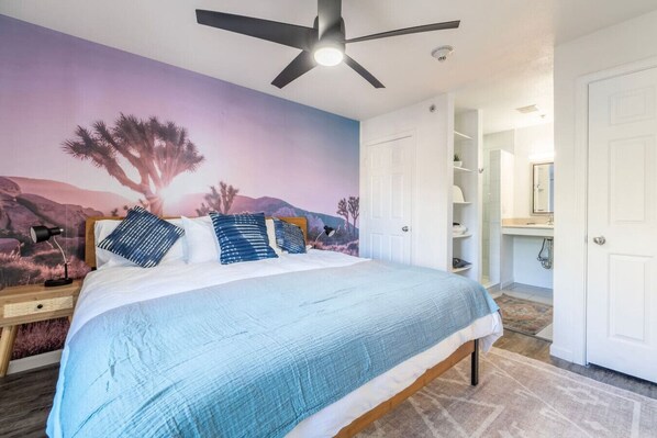 2 bedrooms, iron/ironing board, travel cot, WiFi