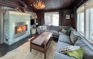 Fernseher, Kamin