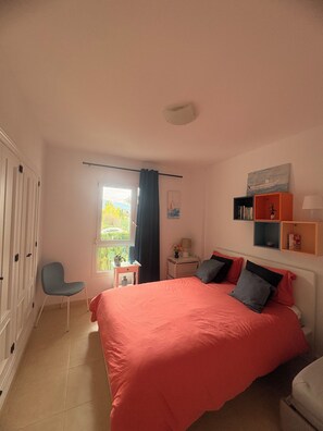 2 bedrooms, iron/ironing board, travel crib, WiFi