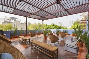 Terrace/patio - Newly refurbished two-bedroom apartment C12 (Ciudad de México)