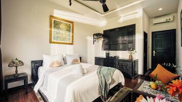 Chambre Double Deluxe, vue jardin | Vue de la chambre