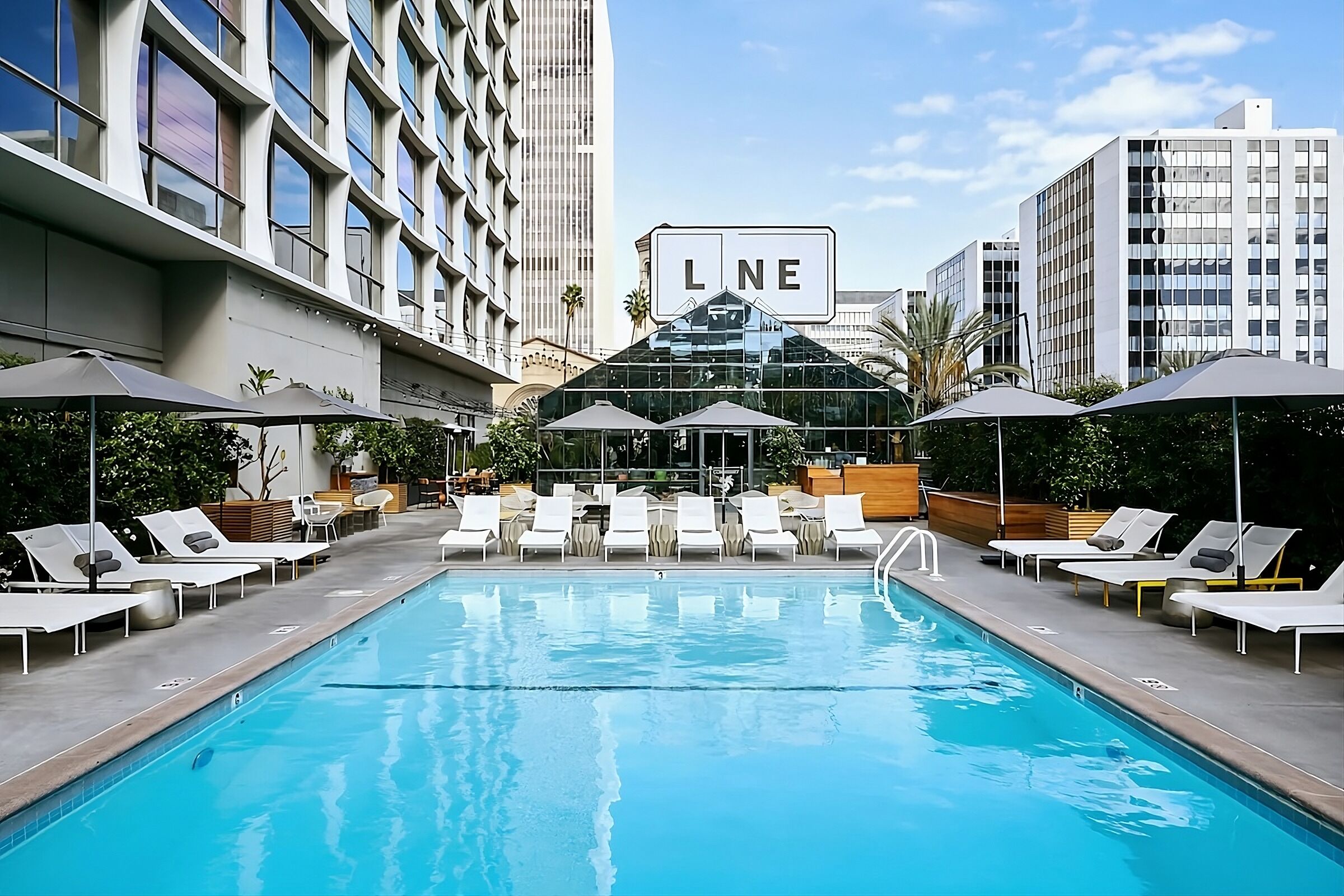 3x Hollywood Hills View Double Double Rooms at The LINE Hotel Los Angeles!