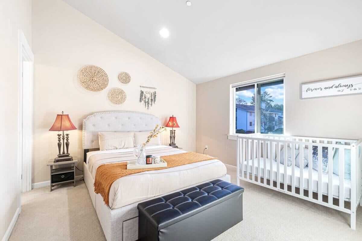 2 chambres, bureau, Wi-Fi, draps fournis