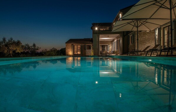 A heated pool