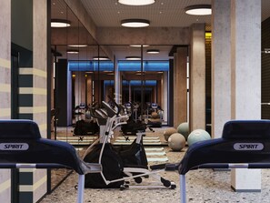 Fitness facility - Cozy Business class apartments. Near Biggest shopping mall in Almaty! (Almaty)