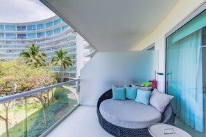 Superior-Apartment, Terrasse, Meerblick | Balkon