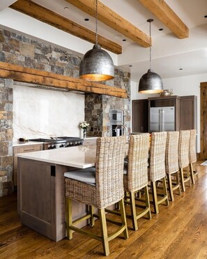 House, 6 Bedrooms | Private kitchen | Fridge, microwave, coffee/tea maker - 30 Spur Road 6 Bedroom Home by Moonlight Basin Lodging (Big Sky)