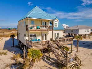 House, 4 Bedrooms | Exterior - Shore Beats Work - 104 Surf Ct 4 Bedroom Home by RedAwning (Dauphin Island)