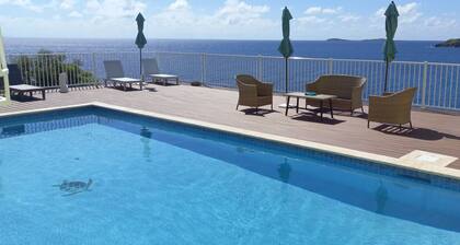 A true oceanfront villa with amazing sunsets and pool. Very nice location.