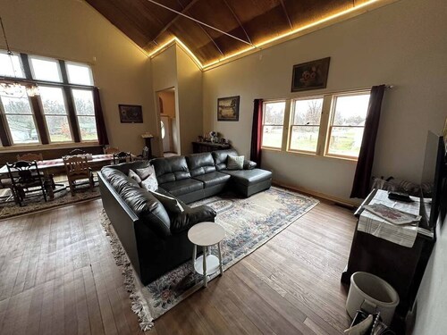 Parish & Bell Tower 18Ft ceilings and lots of space for guests.