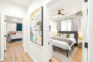 4 bedrooms, desk, iron/ironing board, free WiFi