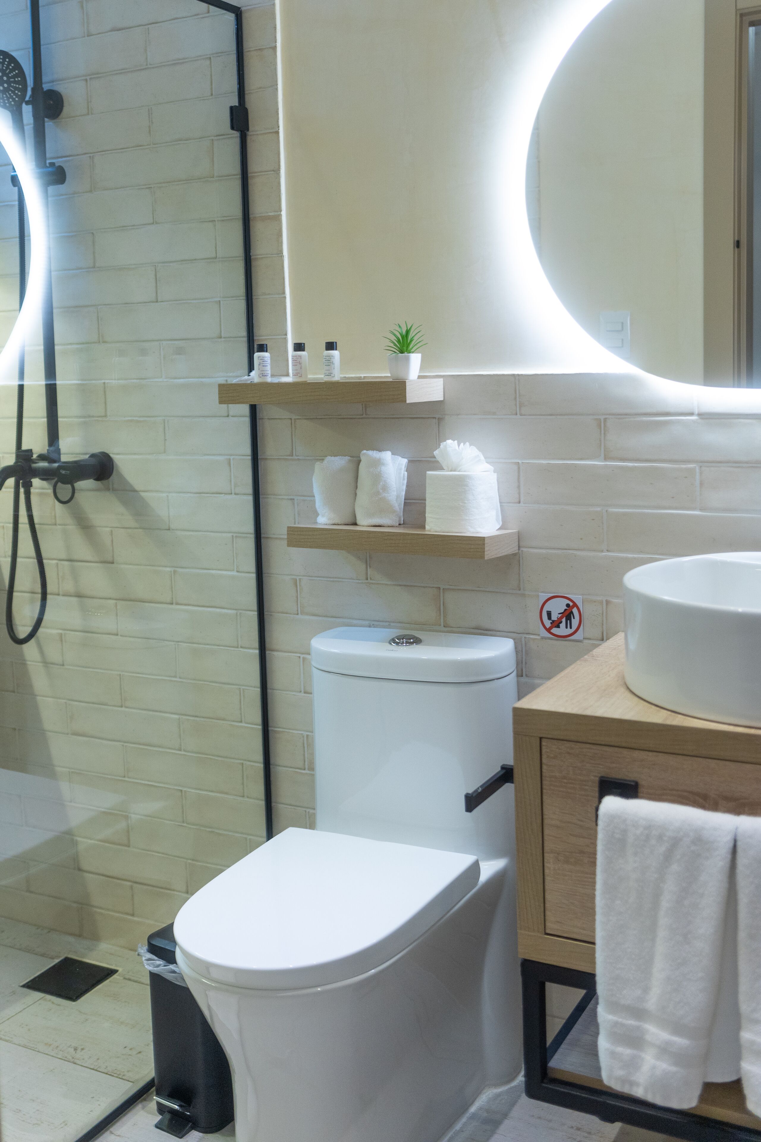 Loft 203 - w/living room-Daily Cleaning | Bathroom | Shower, hair dryer, towels, soap
