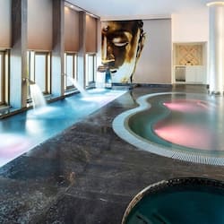 Hot tub, steam room, hydrotherapy, hot stone massages, Swedish massages