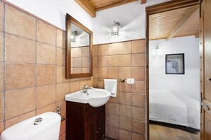 Ducha, secador de pelo y toallas