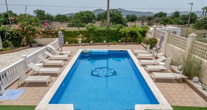 Villa 'Can Pedra Junto A Playa Den Bossa' with Sea View, Wi-Fi and Air Conditioning