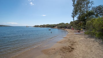 Vlak bij het strand