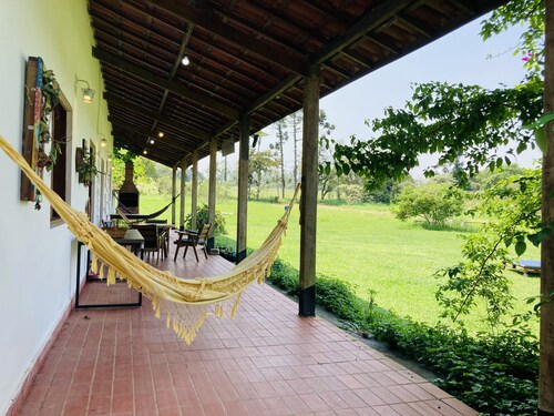 Casa de Fazenda na Ecovila Sustentar, a 38km de Sp