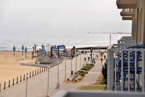 On the beach, sun-loungers, beach towels - Dolphin Oasis - 2 condos with indoor pool, ocean views, steps to the beach
(Virginia Beach)