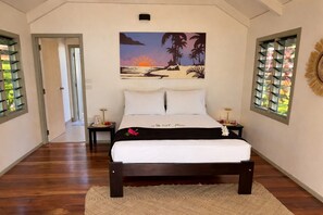 Beach Bure | Sengetøy av topp kvalitet, safe på rommet, wi-fi (inkludert) og sengetøy