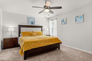 4 bedrooms, in-room safe, iron/ironing board, travel crib