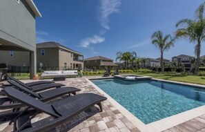 屋外プール、温水プール