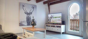 Modern Apartment in Farmhouse on the Wine Route 70m² - SmartTV & Private Garage