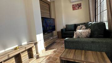 Apartment, 1 Bedroom, Accessible, Smoking | Living room