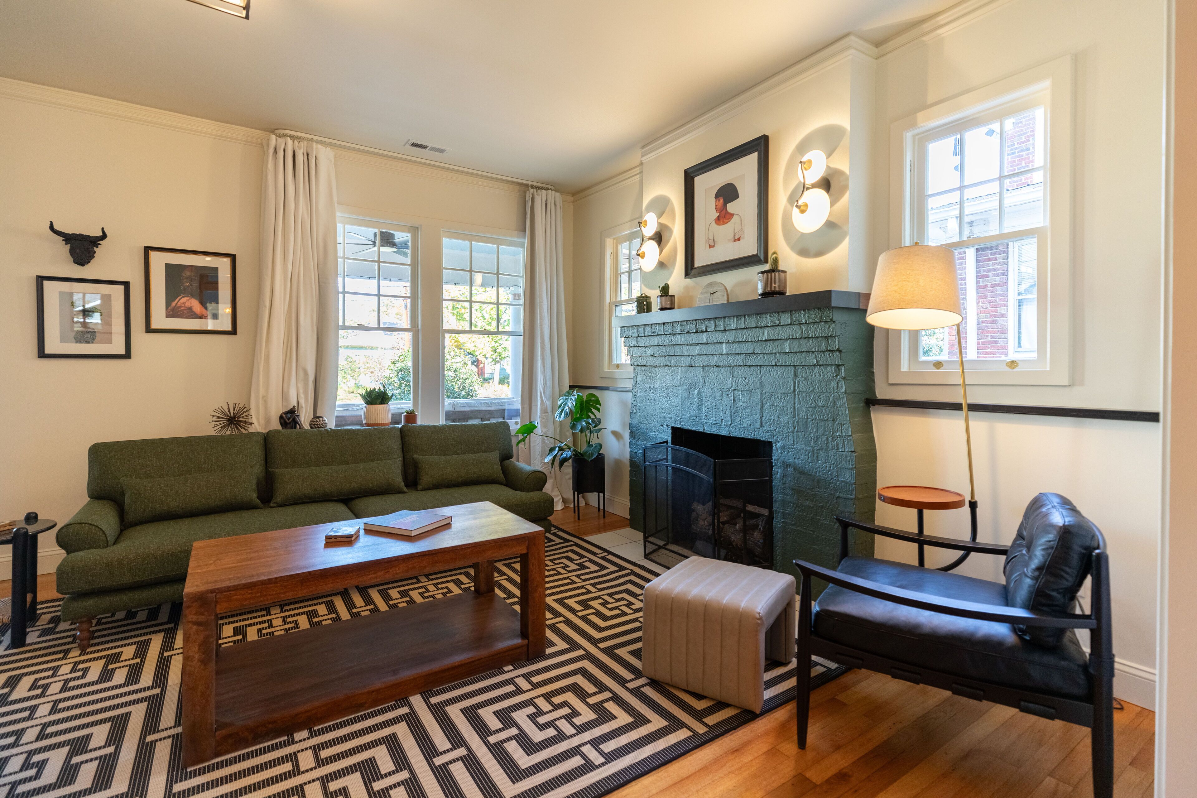 TV connectée, cheminée