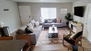 Smart-tv en een open haard