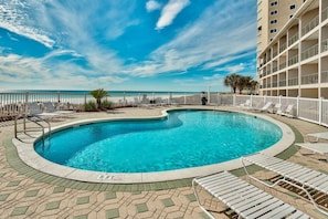 A heated pool